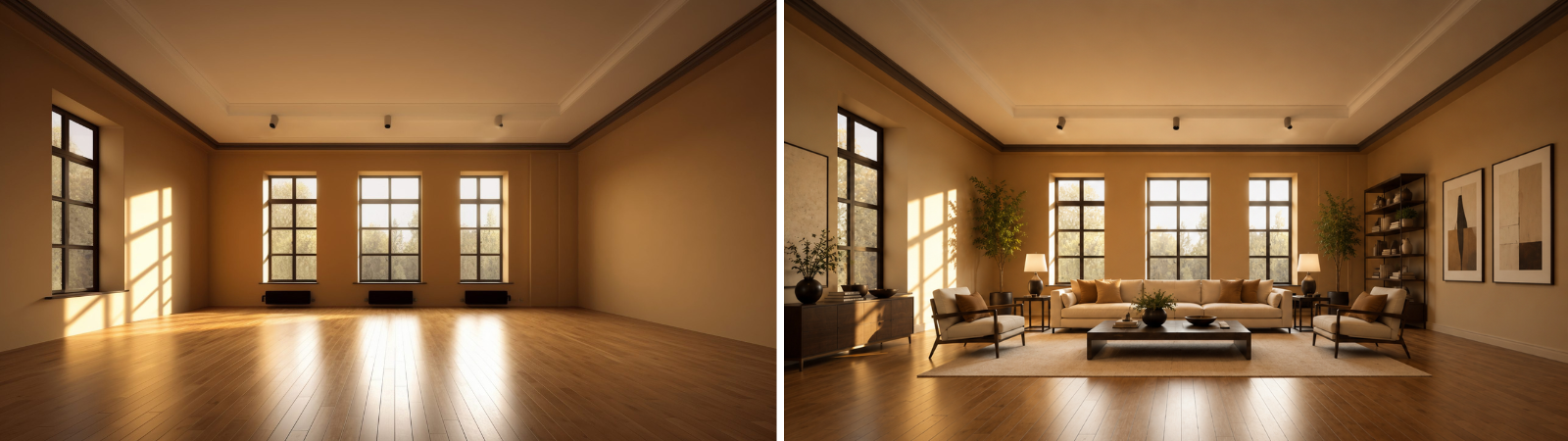 Virtual Staging Before and After