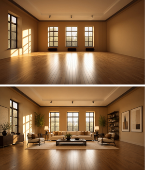 Virtual Staging Before and After
